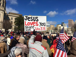 7 тысяч человек молились с Грэмом перед Капитолием в Атланте